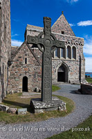 St John`s Cross at IOna Abbey, Iona.